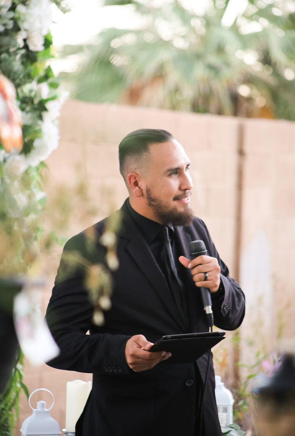 Kevin Bernal, wedding officiant